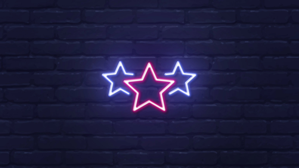 Neonsymbol Sterne
